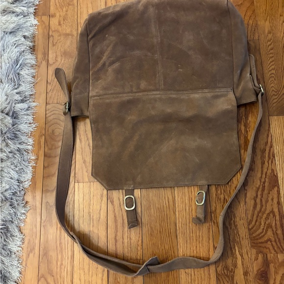 Free People Tan Suede Messenger Bag - Picture 5 of 5